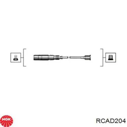 RCAD204 NGK cables de bujías