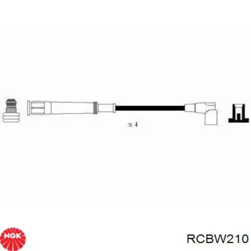 RC-BW210 NGK cables de bujías