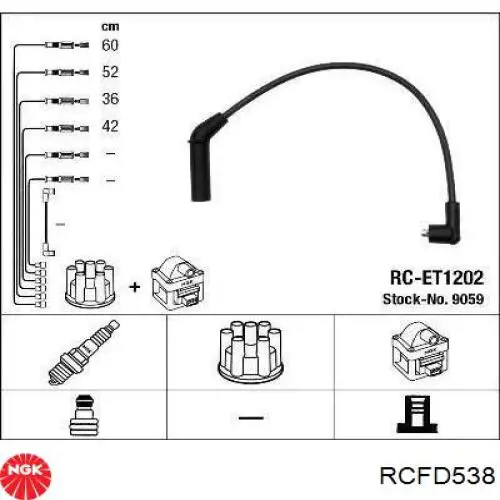 Cables de encendido NGK RCFD538