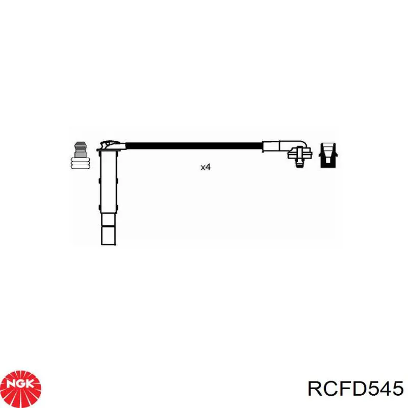 RC-FD545 NGK juego de cables de encendido