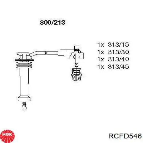 RCFD546 NGK Cables de alta tensión, juego