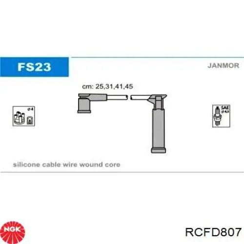 Juego de cables de bujias NGK RCFD807 precio, desde 24,50 EUR