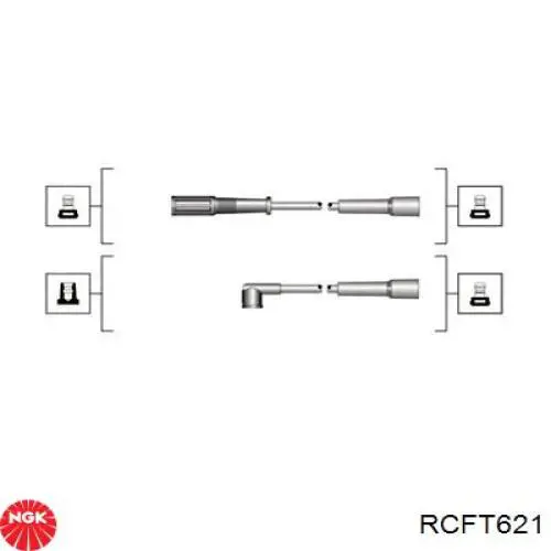 RC-FT621 NGK juego de cables de encendido