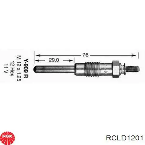 Comprar RCLD1201 NGK Cable de bujía