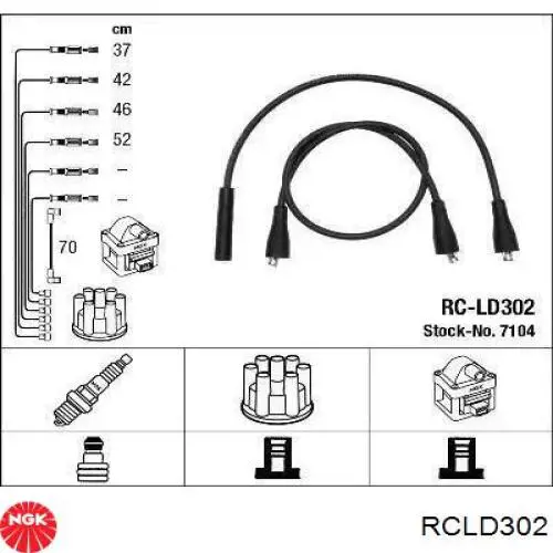 RC-LD302 NGK juego de cables de encendido