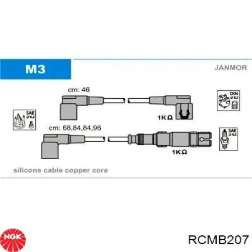 Juego de cables de bujias NGK 742 precio, desde 42,99 EUR