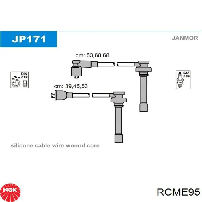Comprar RCME95 NGK Cable de bujía