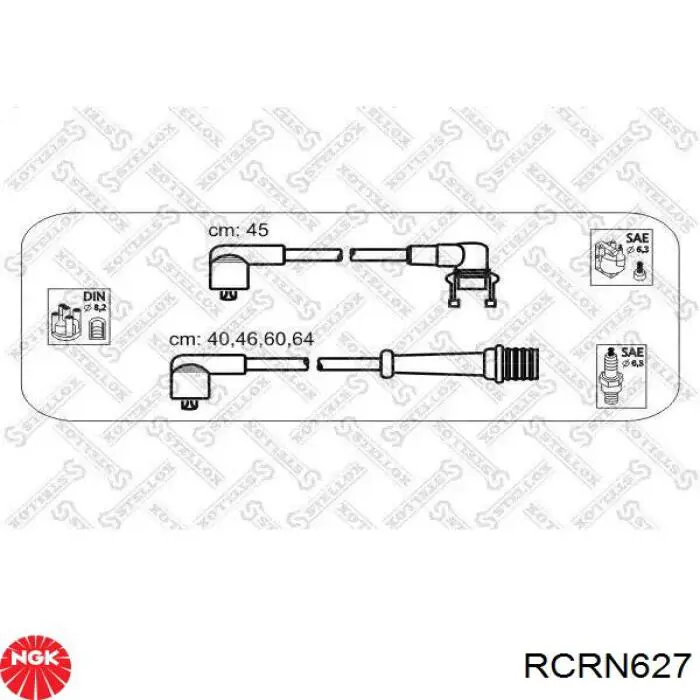 RC-RN627 NGK juego de cables de encendido