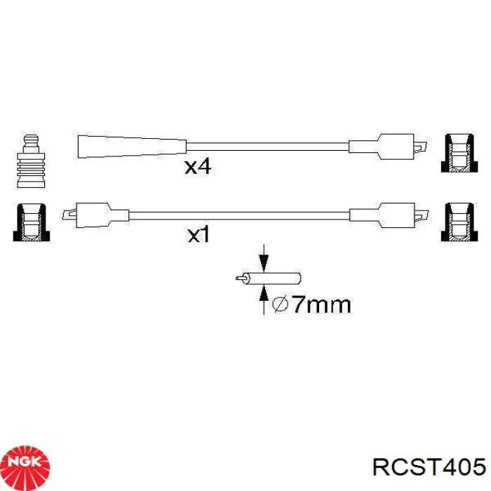 Juego de cables de bujias NGK RCST405 precio, desde 9,77 EUR