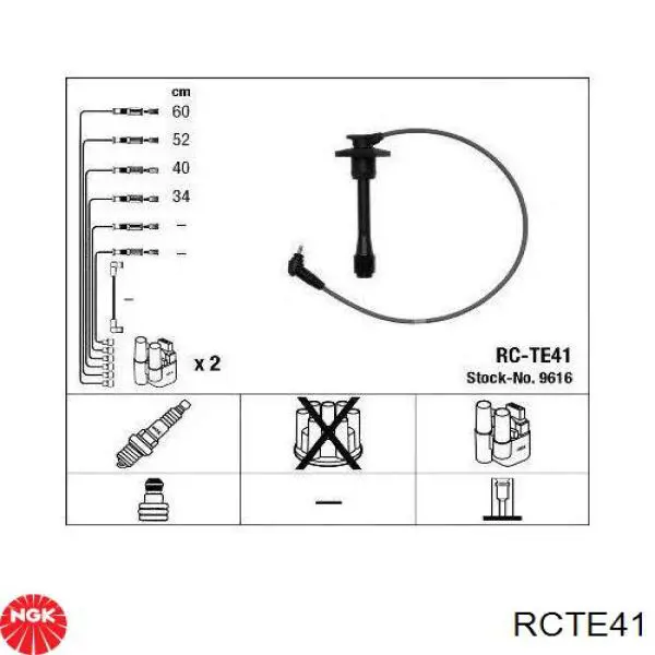 Comprar RCTE41 NGK Cable de bujía