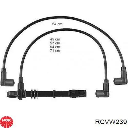 RC-VW239 NGK juego de cables de encendido