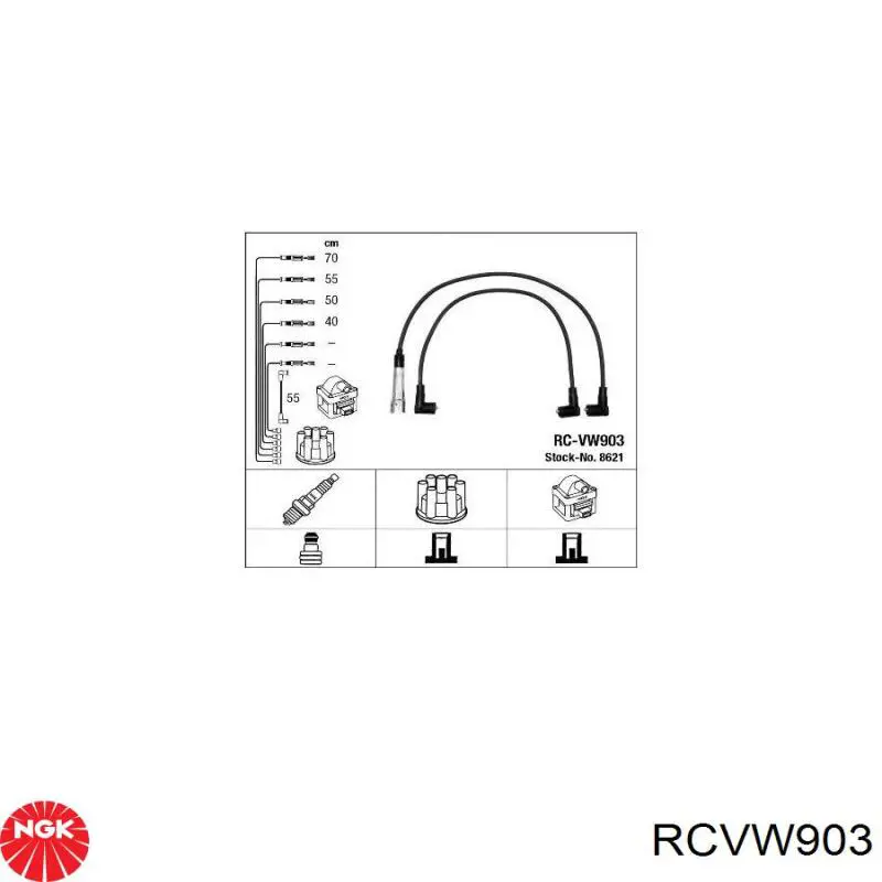 Comprar RCVW903 NGK Cable de bujía