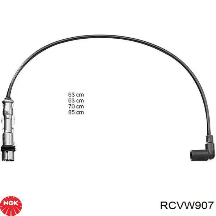 RCVW907 NGK cables de bujías