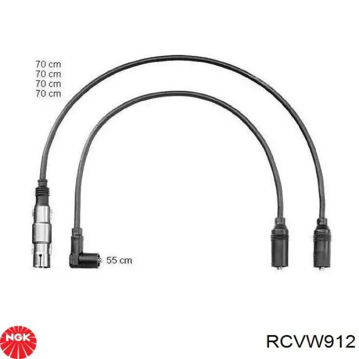 RC-VW912 NGK cables de bujías