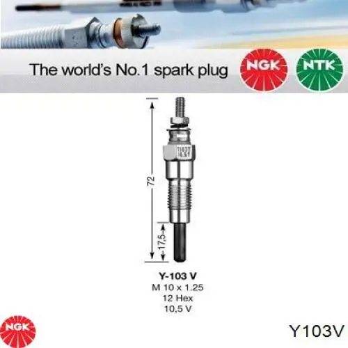 Bujías incandescentes NGK Y103V precio, desde 12,58 EUR
