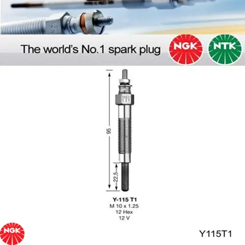 Bujías incandescentes NGK Y115T1 precio, desde 8,98 EUR