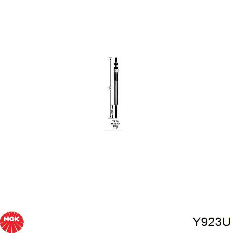 Bujía de precalentamiento NGK Y923U