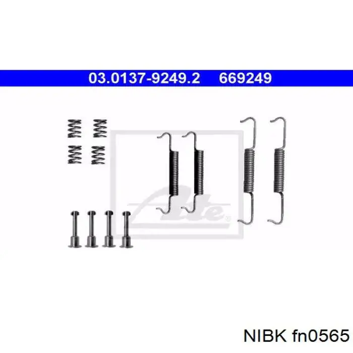 Juego de zapatas de frenos, freno de estacionamiento Peugeot 406 8B