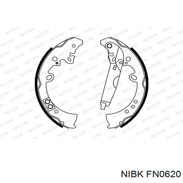 Comprar FN0620 Nibk Zapatas de freno