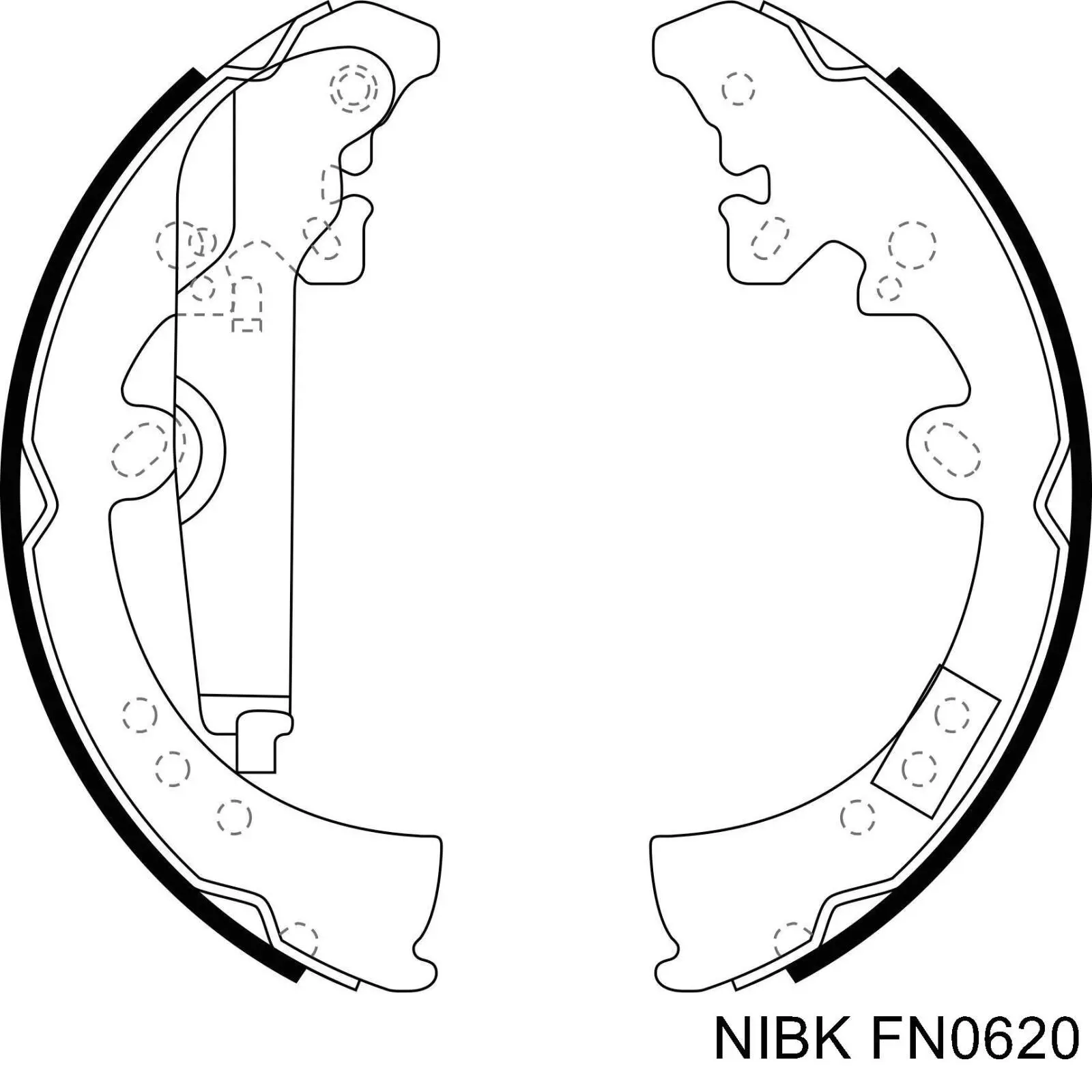 Zapatas de freno de tambor traseras Nibk FN0620 precio, desde 68,35 EUR