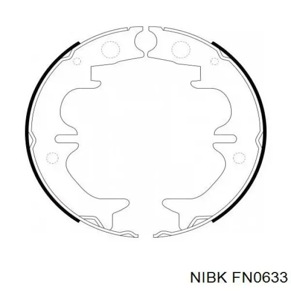 Comprar FN0633 Nibk Juego de zapatas de frenos, freno de estacionamiento