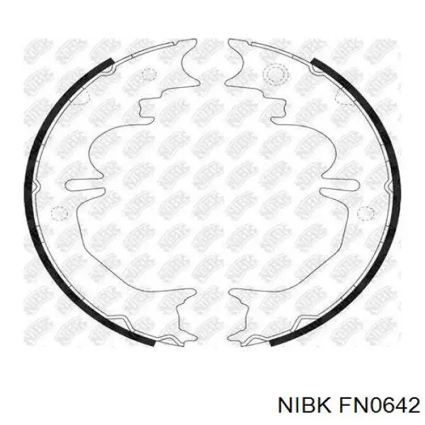 Zapatas de freno de mano Nibk FN0642 precio, desde 39,82 EUR