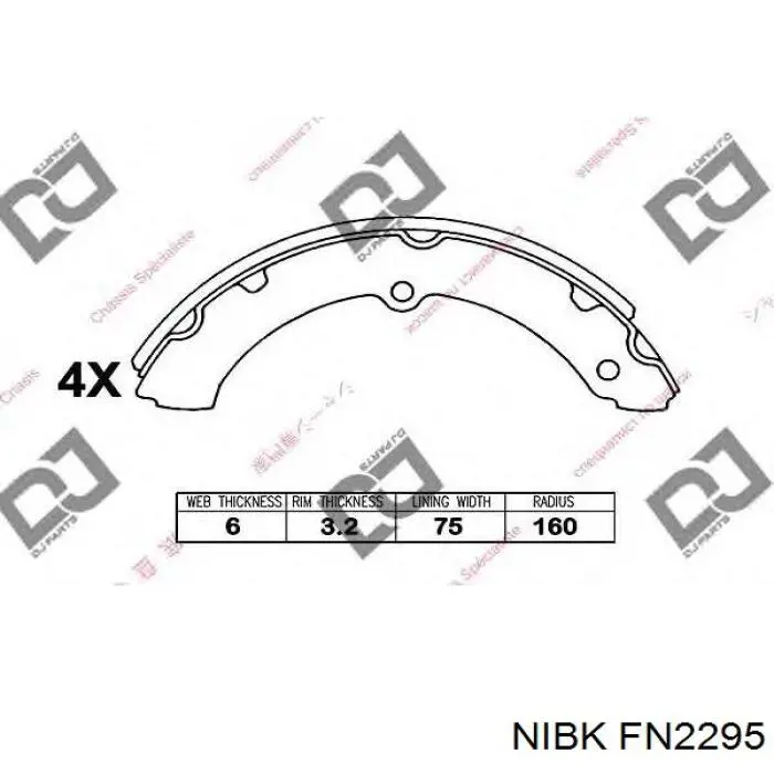 0449436140 Toyota Zapatas de freno de tambor delanteras