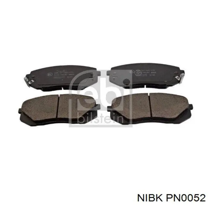 PN0052 Nibk Pastillas delanteras