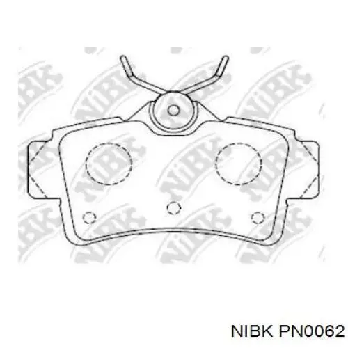 PN0062 Nibk pastillas de freno traseras