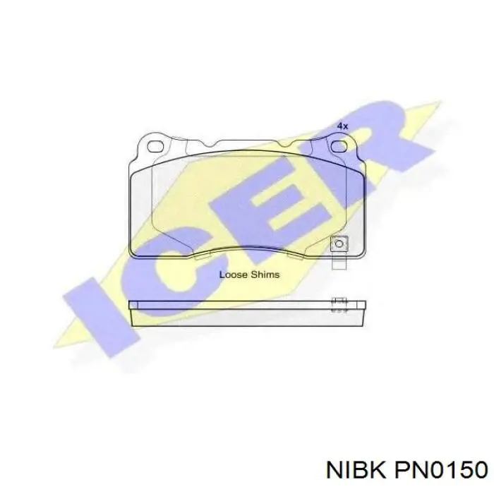 Pastillas de freno PN0150 Nibk