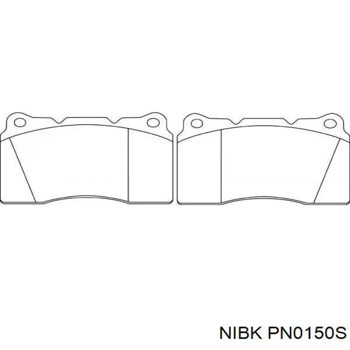 PN0150S Nibk pastillas de freno delanteras
