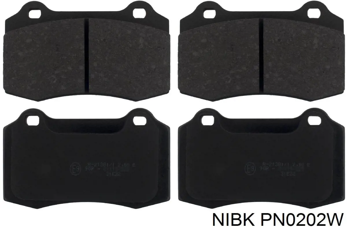 PN0202W Nibk pastillas de freno traseras