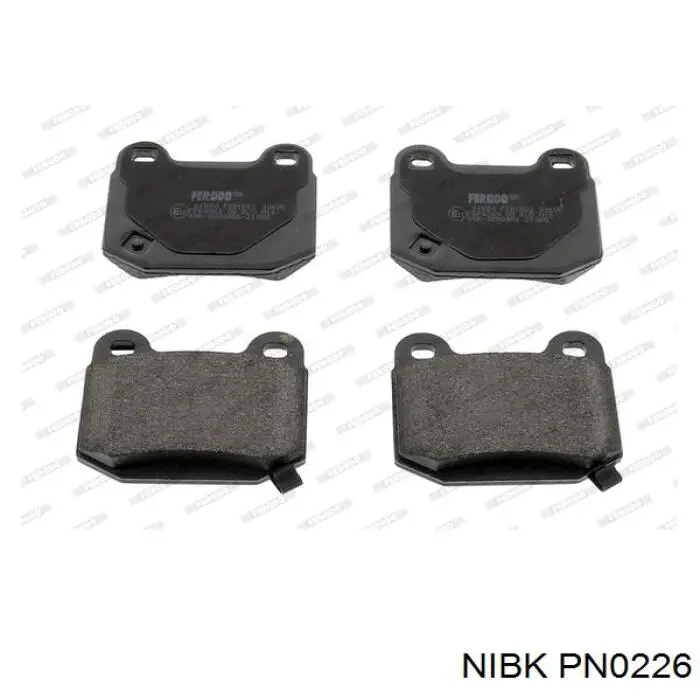 PN0226 Nibk Pastillas freno traseras