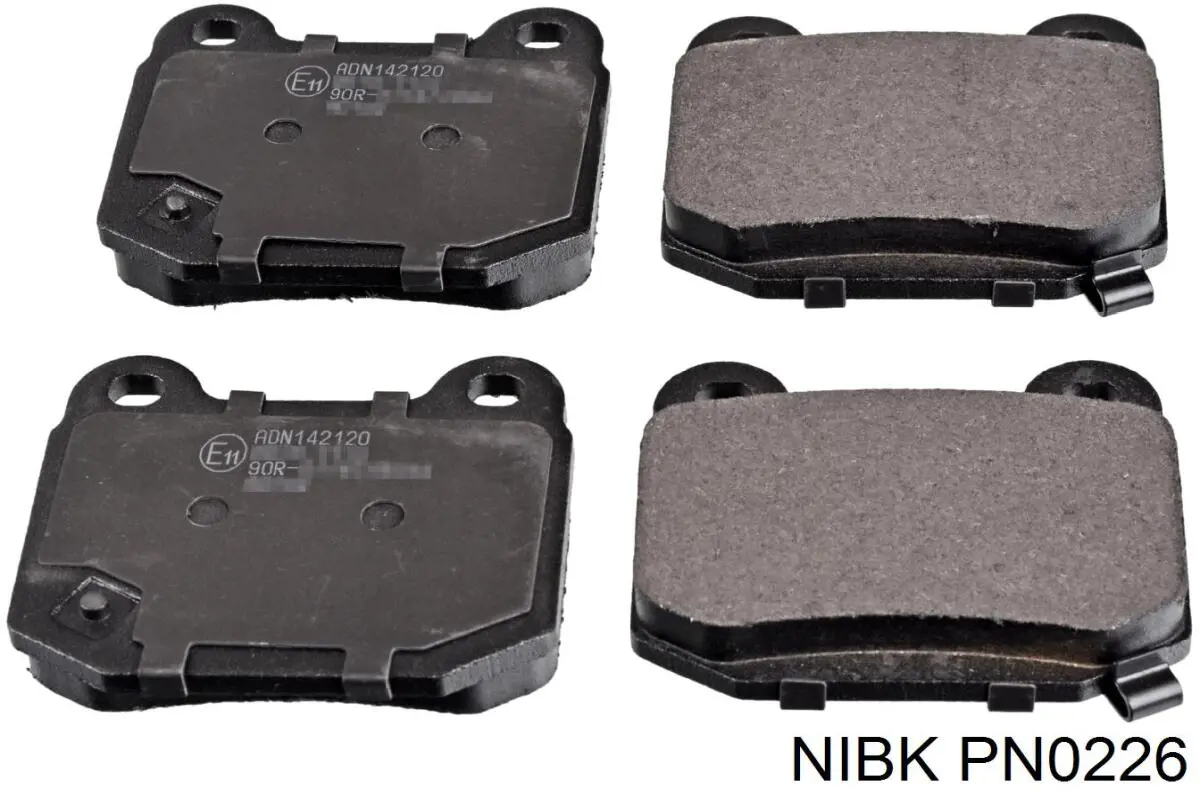 Pastillas de freno traseras PN0226 Nibk