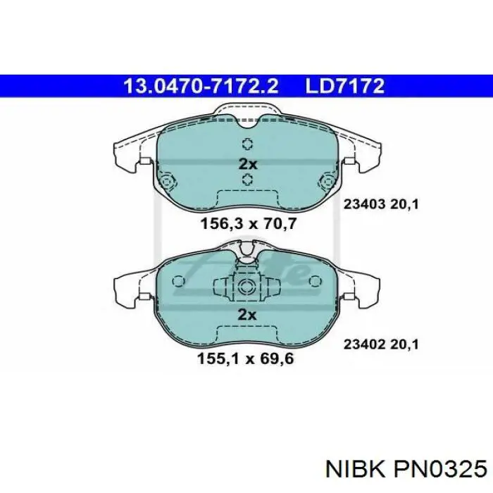 Pastillas de freno delanteras Opel Vectra