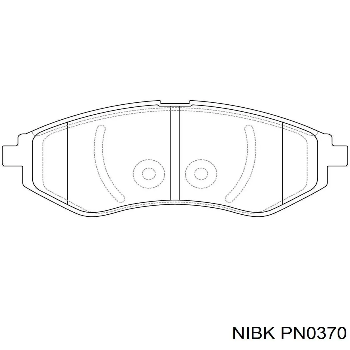 PN0370 Nibk pastillas de freno delanteras