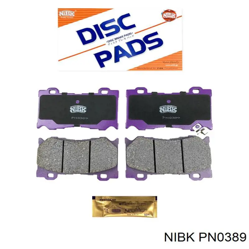 PN0389 Nibk Pastillas delanteras