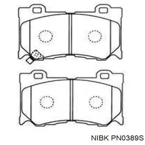 PN0389S Nibk pastillas de freno delanteras