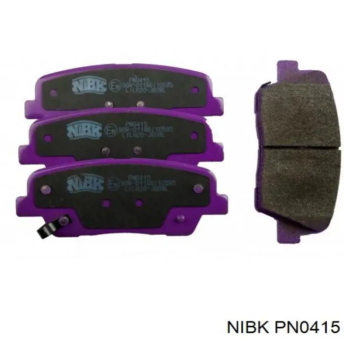 PN0415 Nibk Pastillas freno traseras