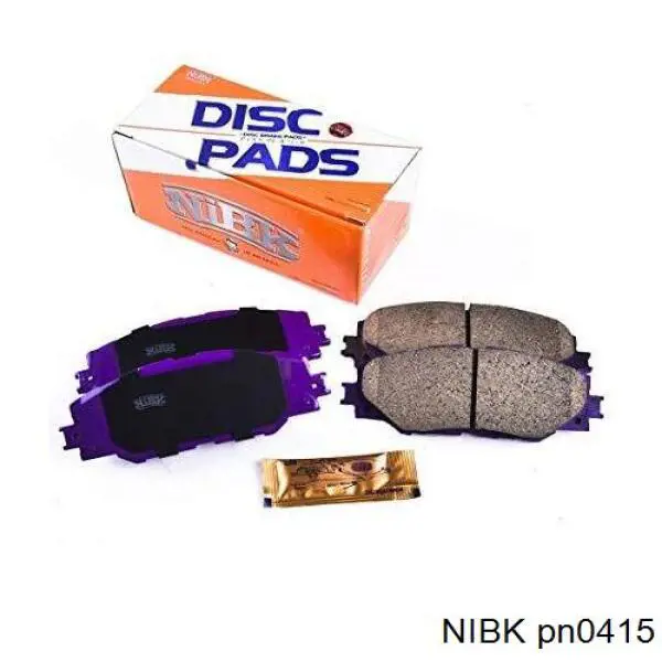 Pastillas de freno traseras de disco NIBK PN0415