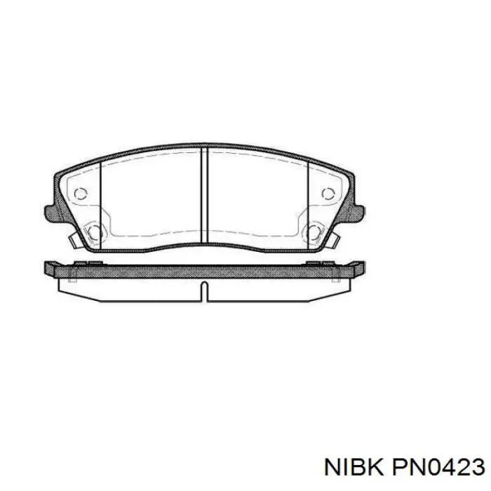 PN0423 Nibk pastillas de freno delanteras