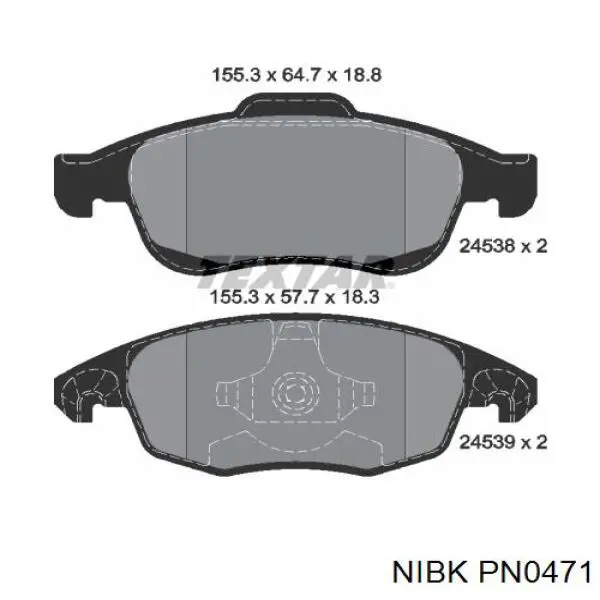 Pastillas de freno delanteras Citroen C4 UA