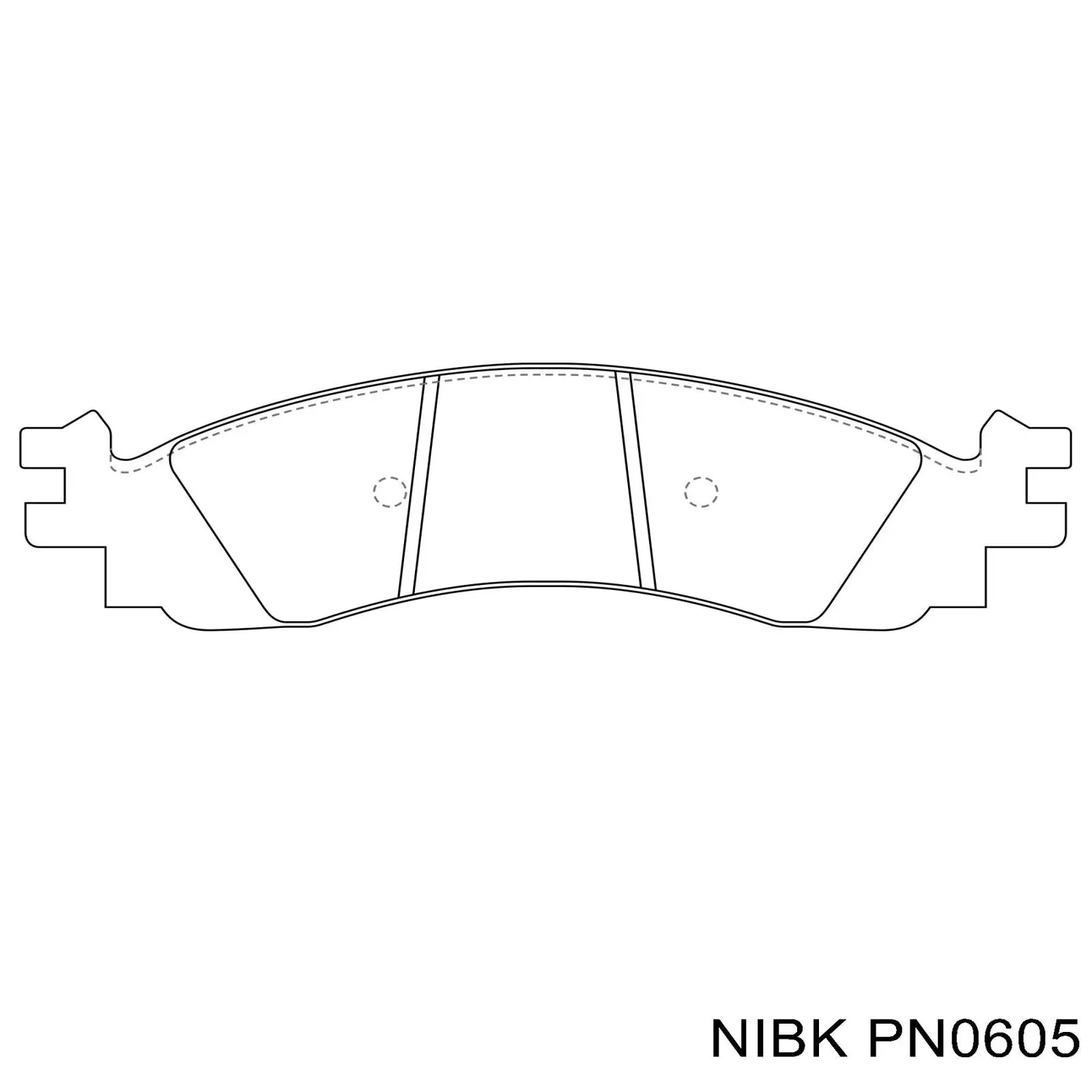 PN0605 Nibk pastillas de freno delanteras