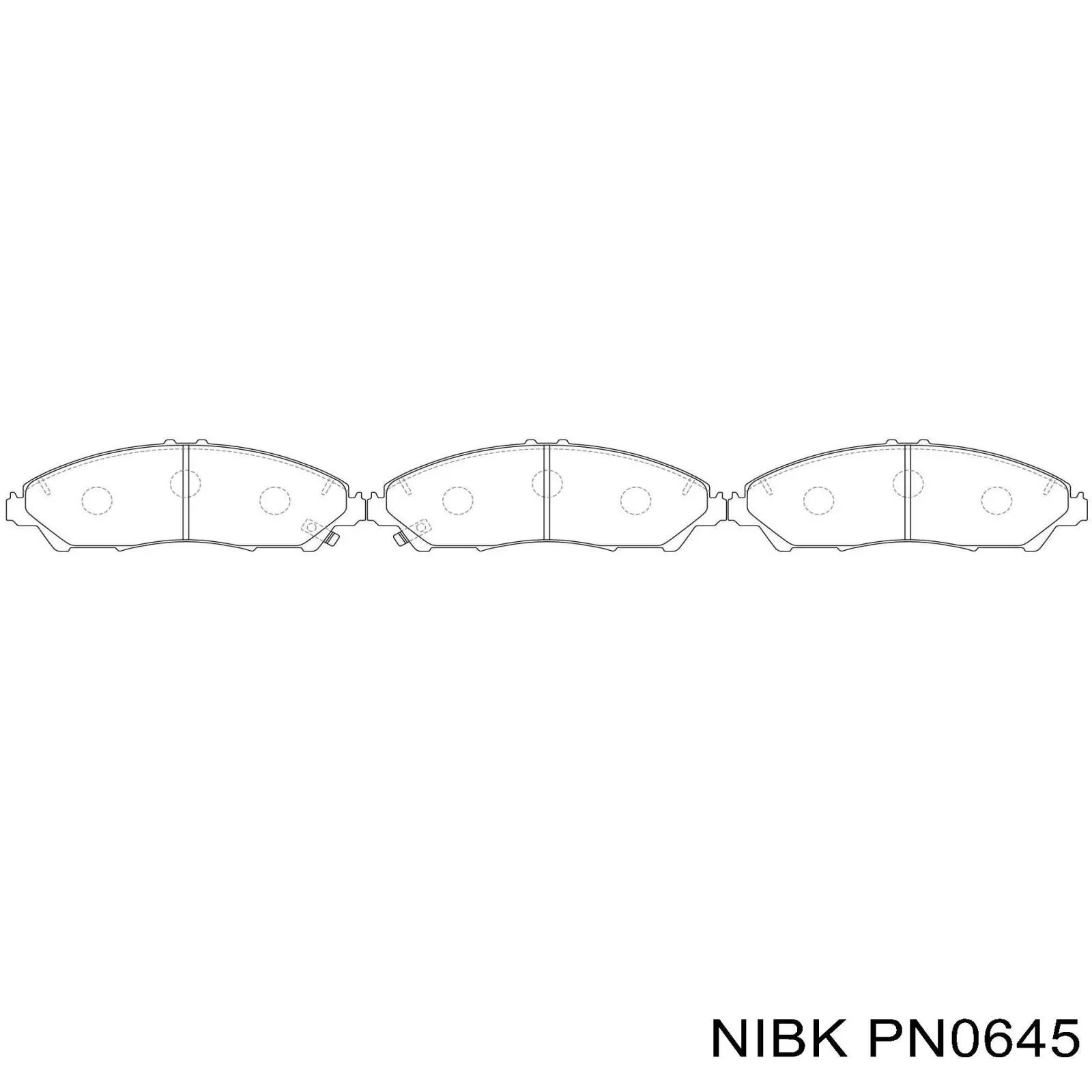 PN0645 Nibk Pastillas delanteras