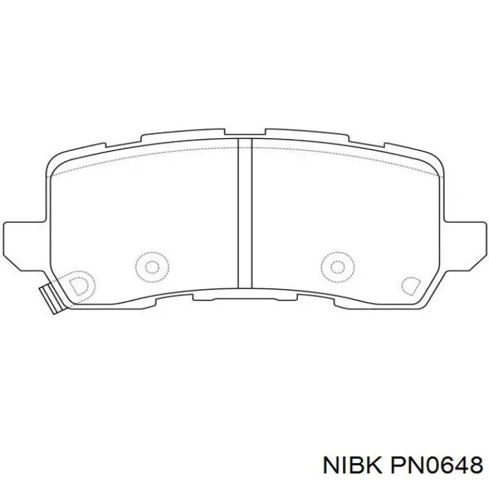 PN0648 Nibk pastillas de freno traseras