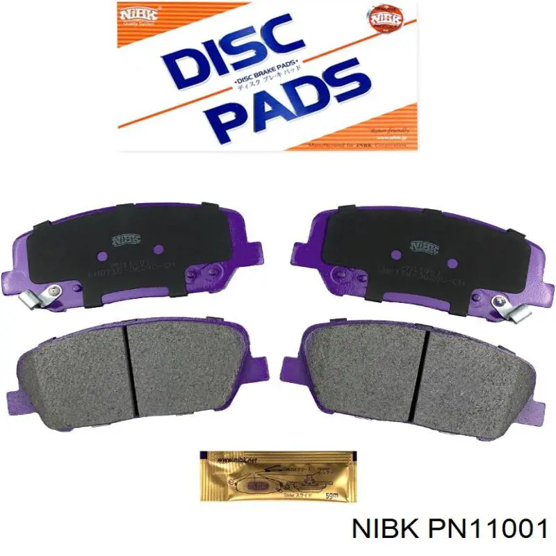 PN11001 Nibk pastillas de freno delanteras