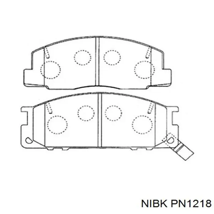 PN1218 Nibk pastillas de freno delanteras