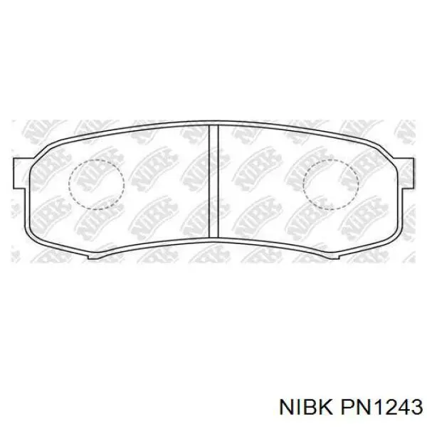 PN1243 Nibk pastillas de freno traseras