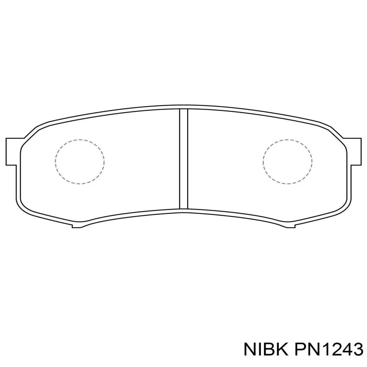 Pastillas de freno traseras PN1243 Nibk