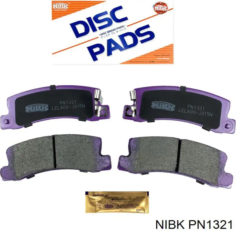 PN1321 Nibk Pastillas freno traseras